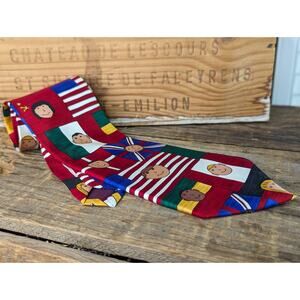 VTG Save The Children Necktie "Earth it's the Children" 100% Silk by Tom Age 15